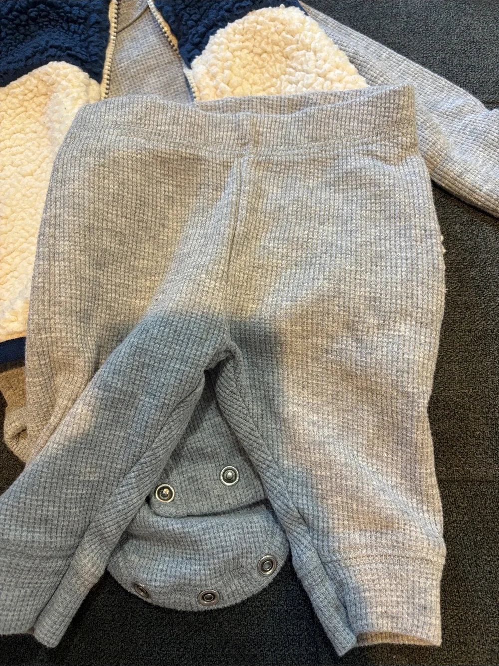 Baby Waffle outfit with vest